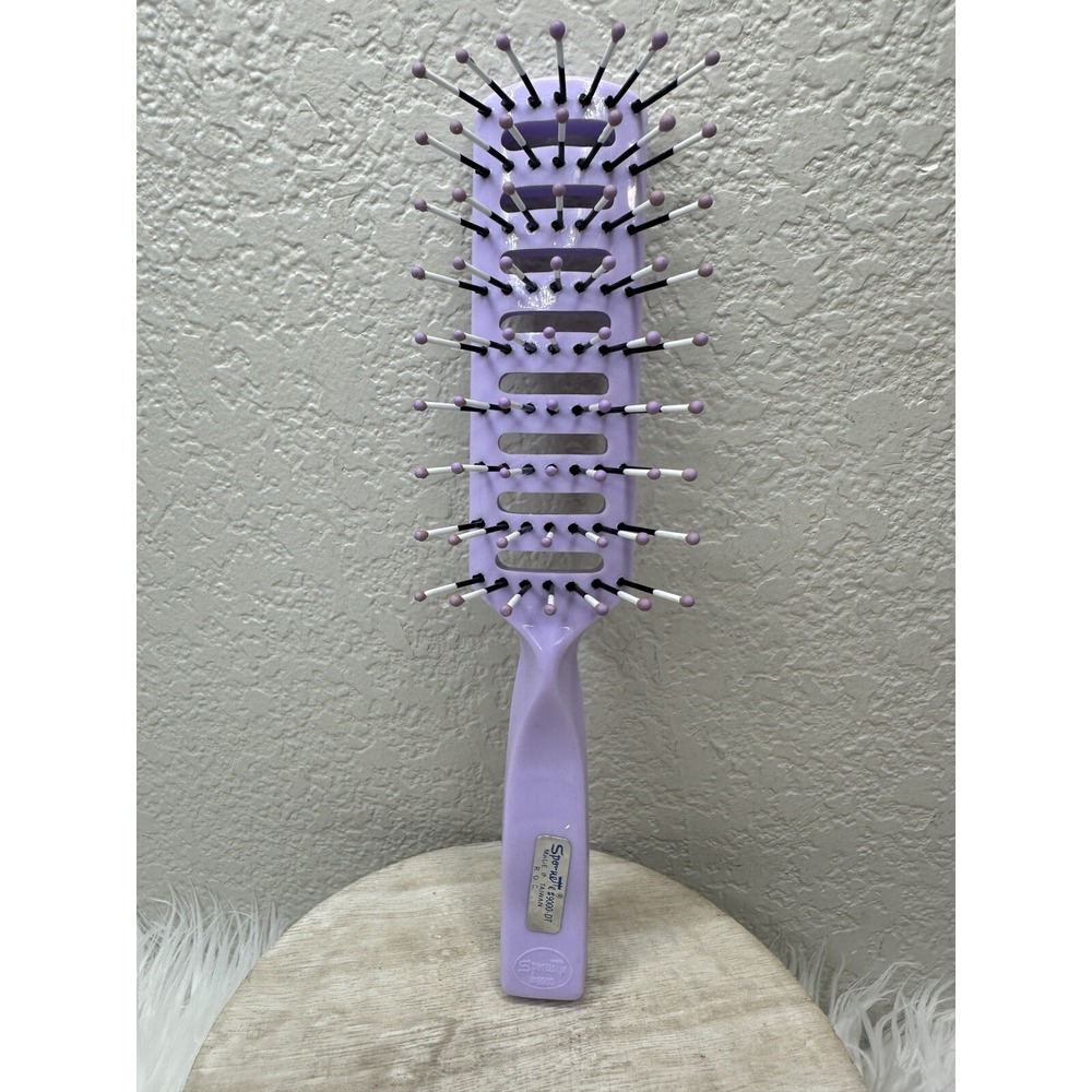 $11 🌙 Vintage Spornette Brush - #9000  8.5" Purple New‎